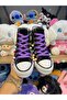 Demon Hunter Huntrix Printed Lilac Lace-Up Sneaker with Beads and Charms - 6