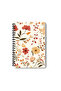 Autumn Leaves Design Wire Spiral A5 Unlined 4-Piece Souvenir, Memory, School Notebook Set - 2