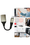 كابل iMSE IM-231 USB OTG - تصميم غلاف من الألومنيوم، بطول 0.12 متر، نقل بيانات عالي السرعة - 2