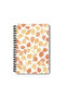Autumn Leaves Design Wire Spiral A5 Unlined 4-Piece Souvenir, Memory, School Notebook Set - 3