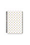 New Year Themed Design Wire Spiral A5 Squared 4-Piece Souvenir, Memory, School Notebook Set - 2