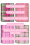 Vintage Plaid Patterned Design Wire Spiral A5 Unlined 4-Piece Souvenir, Memory, School Notebook Set - 8