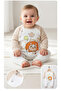 Lion Aslan Printed Baby Boy Jumpsuit - 3