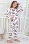 Girls' Heart-Patterned 100% Cotton Pajama Set Stylish Design Comfortable Wear