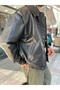 DERİ UNİSEX BOMBER CEKET - 4