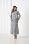 Women's Pleated Skirt Sweater Buttoned Suitable for Hijab Knitted Sweater Skirt Jacket Set - 7