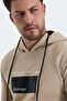 Vanda Set of Hooded Men's Kangaroo Pocket Sweatshirts - Black - Beige - 4