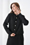 Women's Pleated Skirt Sweater Buttoned Suitable for Hijab Knitted Sweater Skirt Jacket Set - 6