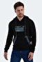 Vanda Set of Hooded Men's Kangaroo Pocket Sweatshirts - Black - Beige - 3