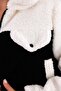 Trend Women's Cream Brown Plush Jacket |   Winter Crop Short Zippered High Collar Coat - 6