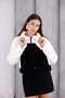 Trend Women's Cream Brown Plush Jacket |   Winter Crop Short Zippered High Collar Coat - 7