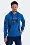 Vanda Set of Hooded Men's Kangaroo Pocket Sweatshirts - Khaki - Blue - 3