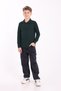 Unisex Children's Polo Neck School T-Shirt Basic Short Sleeve 2-Piece School Long Sleeve T-Shirt 5-16 Years Old Nefti - 7