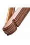 Wooden Hangers for Clothes and Shirts 24 Pieces Premium (with Special American Hooks) - Silver - 2