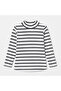 Girl's Winter Clothing Set, Ages 4-12, Turtleneck Knit Sweater Set with Stripe Details, 4-Piece Set. - 3