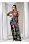 Pleated Dress Cape Set - 2