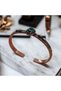 Copper Bracelet Copper Bracelet Copper Bracelet with Natural Stone Tiger's Eye Stone Copper Bracelet Pure Copper - 2
