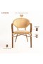 Luxe Aluminum Outdoor Dining Chair Set of 2 | Bistro Patio Chair with Woven Seat & Back | Weather-Resistant Garden & Balcony Chair | 84 x 62 x 57 CM - 3