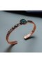 Copper Bracelet Copper Bracelet Copper Bracelet with Natural Stone Tiger's Eye Stone Copper Bracelet Pure Copper - 4