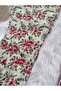 Green Floral and Burgundy Striped Plus Size 2-Piece Pajama Bottoms - 5