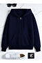 2-Piece Hooded Unisex Zippered Sweatshirt / Cardigan - 3