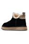 Women's Fur Lined Suede Boots 25K 25K486 Z Black - 3