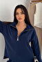 Premium Modal Fabric Half Zipper Women's Sweatshirt 1114 - 6