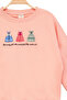 Girl's Round Neck Sweatshirt - Princess Dresses Patterned Embroidered Children's Sweatshirt - 4