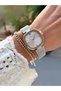 Steel Mesh Strap Women's Watch 3 Atm Waterproof 2 Years Mechanism Warranty + Bracelet as a Gift - 4