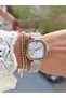 Steel Mesh Strap Women's Watch 3 Atm Waterproof 2 Years Mechanism Warranty + Bracelet as a Gift - 5