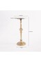 Snow White Marble Accent Table - 4