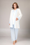 Women's Blue Jacquard Winter Special Design Maternity Maternity Dressing Gown Pajama Set - 4