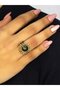 Natural Stone Labradorite Natural Stone Antique Sun Model Women's Adjustable Ring Euy73Lbt - 2