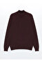 Claret Red Half Turtleneck Men's Knitwear Sweater