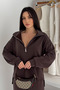Premium Modal Fabric Half Zipper Women's Sweatshirt 3102 - 3