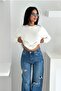 White Modal Fabric Basic Sweatshirt - 6