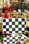 Checkered Black Rectangular Presentation Tray - 2