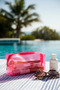 Transparent Neon Pink Cosmetic Makeup Bag – Pvc Waterproof Travel Organizer - 6