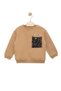Girl's Sequin Pocket Detailed Sweatshirt - Children's Sweatshirt with Ornamental Pocket Detail - 2
