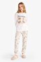 Girl's Pajama Set Printed Long Sleeve Top Long Bottom F6230A825Wn