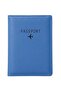 Generic Square Shape Solid Passport Holder Blue