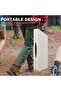 6FT Folding Table, Heavy Duty Folding Table with Carrying Handle, HDPE Fold-Up Table (White) - 6