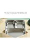 Stainless Steel Lunch Containers 3 Compartments Lunch Box with Bowl Bento Box for Adult Kids - 3