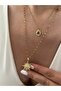 Steel Chain Stone Sun Pendant 53-cm - 3