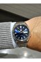 5- Automatic Dark Blue Dial Calendar Steel Bracelet 3 Atm Water Resistant Men's Wristwatch - 3