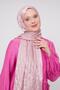 Pink Triangle Pattern Deluxe Devore Shawl - 2