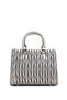 Women's Faux Leather Metallic Shoulder Bag - 3