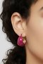 Steel Purple Curved Clip-On Dangle Women's Earrings I Karamaz Women's Steel Earrings - 4