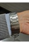5- Automatic Navy Blue Dial Calendar Steel Bracelet 3 Atm Water Resistant Men's Wristwatch - 5