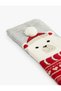 Cotton Christmas Themed Patterned Towel Socks - 3